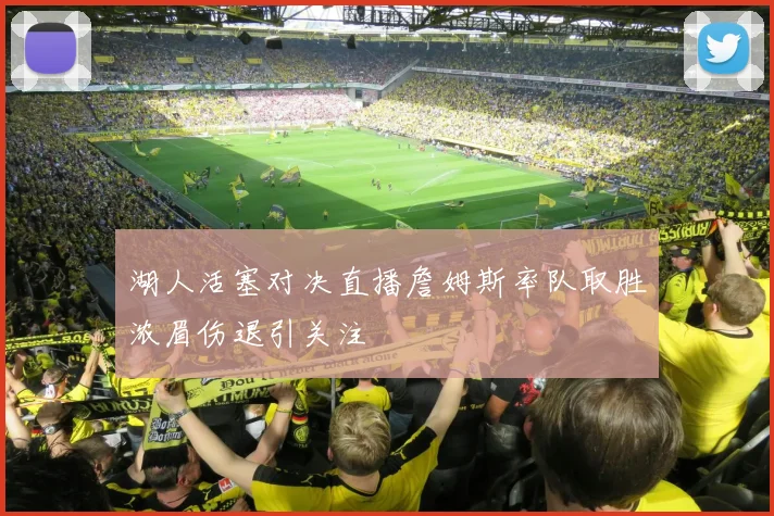 湖人活塞对决直播詹姆斯率队取胜浓眉伤退引关注