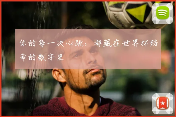 你的每一次心跳，都藏在世界杯赔率的数字里