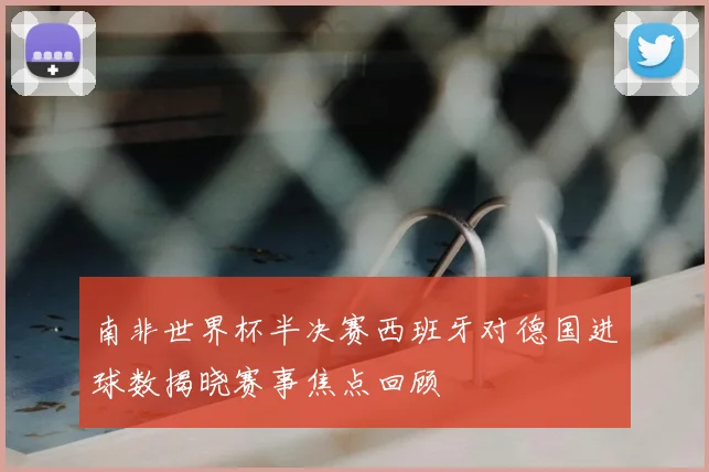 南非世界杯半决赛西班牙对德国进球数揭晓赛事焦点回顾