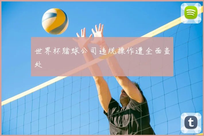 世界杯赌球公司违规操作遭全面查处